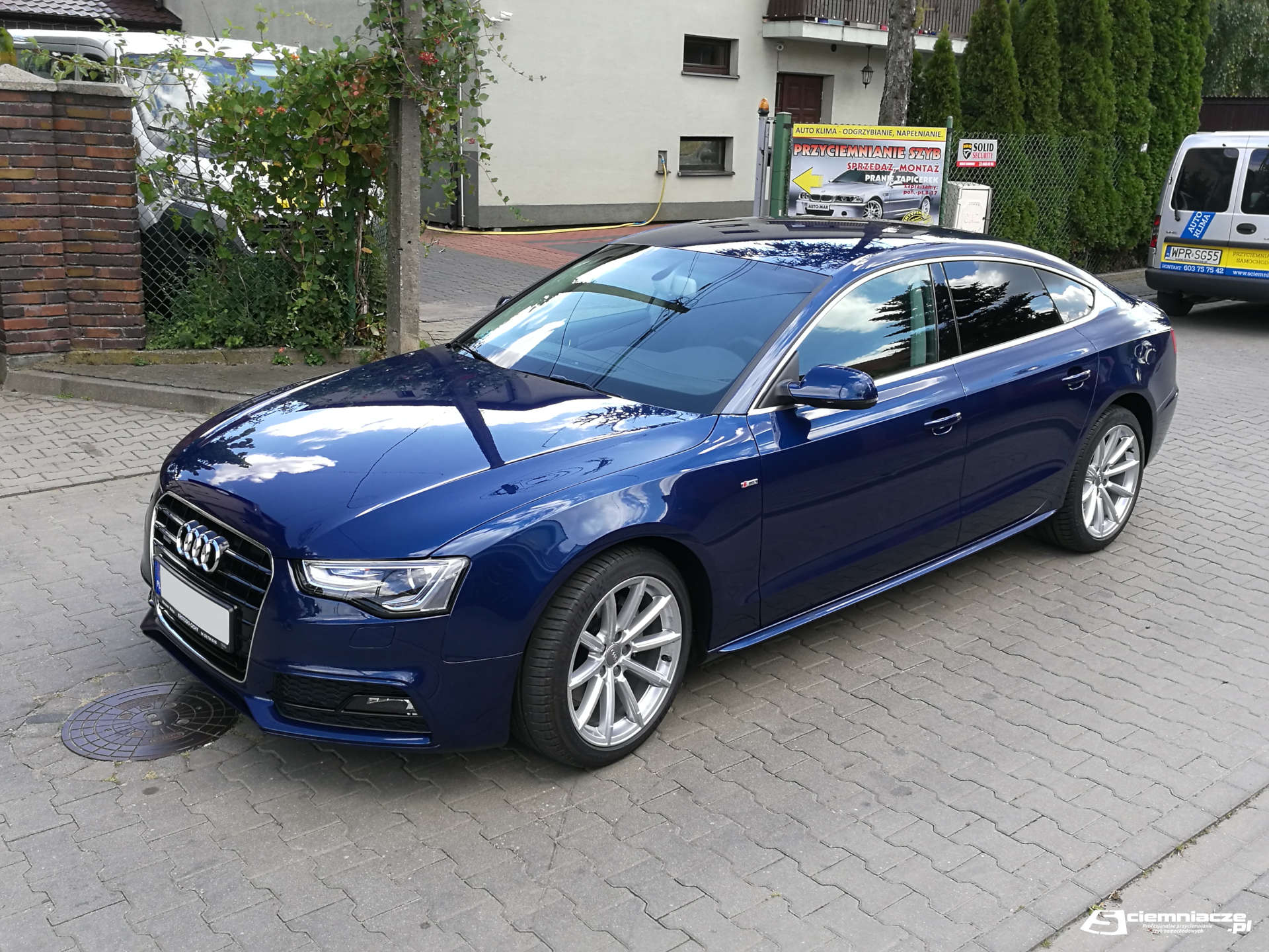 Przyciemnianie szyb - Audi A5 Sedan